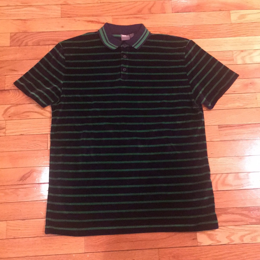 ASOS VELOUR LOOK POLO SHIRT